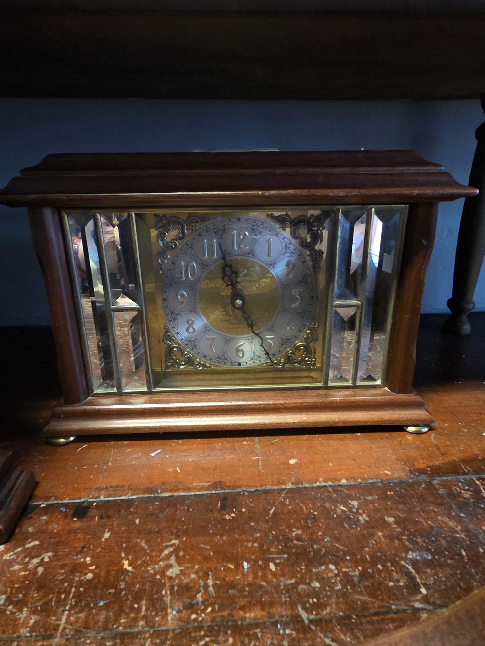 Vintage ANSONIA GOLD MEDALLION Mantel Clock